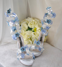 Load image into Gallery viewer, Something Blue Spiral Ankle Sandals