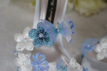 Load image into Gallery viewer, Something Blue Spiral Ankle Sandals