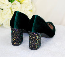 Load image into Gallery viewer, Velvet Block Heels