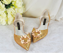 Load image into Gallery viewer, Champagne Gold Flats