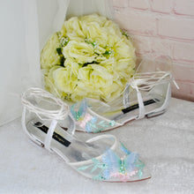 Load image into Gallery viewer, Butterfly Flat Bridal Shoes