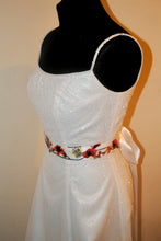 Load image into Gallery viewer, Floral Appliqué Bridal Belts - Orange Secret Garden