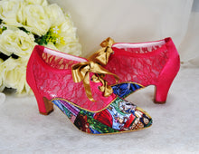 Load image into Gallery viewer, Beauty and the Beast Block Heel Boots