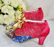 Load image into Gallery viewer, Beauty and the Beast Block Heel Boots