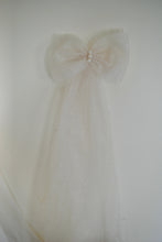 Load image into Gallery viewer, Sparkle Tulle Bridal Bow Dress Sleeves | Ivory White Champagne