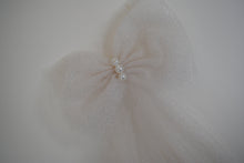 Load image into Gallery viewer, Sparkle Tulle Bridal Bow Dress Sleeves | Ivory White Champagne
