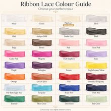 Load image into Gallery viewer, Bridal Ribbon Shoe Laces | Organza Wedding Shoe Laces for Trainers, Converse & Boots