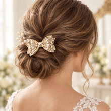 Load image into Gallery viewer, Glitter Bow Shoe Clips or Hair Bows