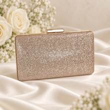 Load image into Gallery viewer, Glitter Evening Clutch Bag – Bridal & Occasion Bag