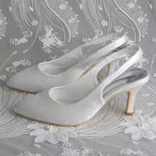 Load image into Gallery viewer, Satin Sling Back Heels