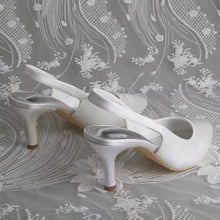 Load image into Gallery viewer, Satin Sling Back Heels
