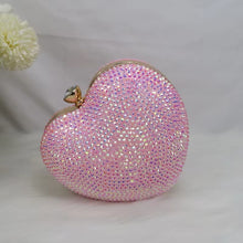 Load image into Gallery viewer, Pink Crystal Heels and Matching Bag
