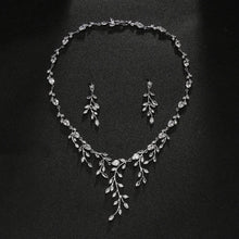 Load image into Gallery viewer, Delicate Bridal Jewellery Set | Wedding Crystal Necklace Jewellery Set