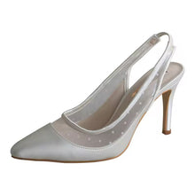 Load image into Gallery viewer, Ivory Satin Sling Backs