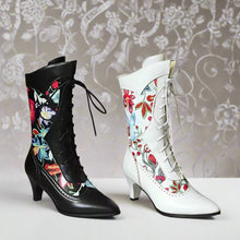 Load image into Gallery viewer, Floral Bridal Boots