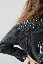 Load image into Gallery viewer, Personalised Denim Jacket - Black
