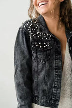 Load image into Gallery viewer, Personalised Denim Jacket - Black