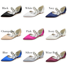 Load image into Gallery viewer, Crystal Strap Flats