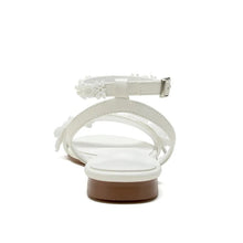 Load image into Gallery viewer, Floral Lace Flat Shoes | White or Ivory