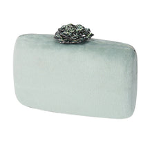 Load image into Gallery viewer, Velvet Clutch Bag with Rose