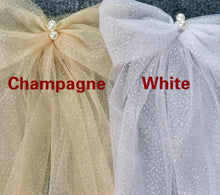 Load image into Gallery viewer, Sparkle Tulle Bridal Bow | Ivory White Champagne