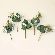 Load image into Gallery viewer, Eucalyptus & Pearl Hair Pins | Set of 5