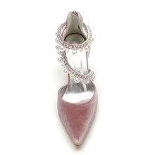 Load image into Gallery viewer, Velvet Bridal Sandals