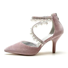 Load image into Gallery viewer, Velvet Bridal Sandals