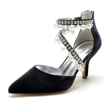 Load image into Gallery viewer, Velvet Bridal Sandals