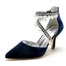 Load image into Gallery viewer, Velvet Bridal Sandals