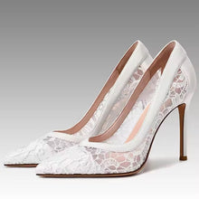 Load image into Gallery viewer, Lace Bridal Shoes | 3cm, 6cm, 8cm or 10cm