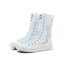Load image into Gallery viewer, Embroidered Mid Canvas Pumps / Trainers