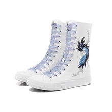 Load image into Gallery viewer, Embroidered Mid Canvas Pumps / Trainers