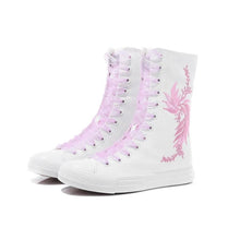 Load image into Gallery viewer, Embroidered Mid Canvas Pumps / Trainers