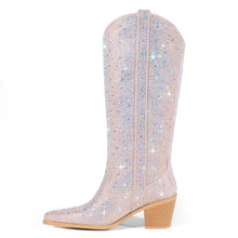 Load image into Gallery viewer, Rhinestone Cowgirl Bridal Boots