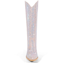 Load image into Gallery viewer, Rhinestone Cowgirl Bridal Boots