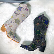 Load image into Gallery viewer, Star Girl Rhinestone Cowgirl Bridal Boots