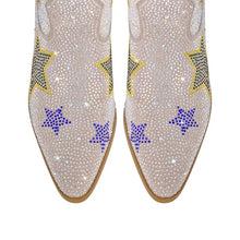 Load image into Gallery viewer, Star Girl Rhinestone Cowgirl Bridal Boots