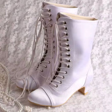 Load image into Gallery viewer, Satin Bridal Boots
