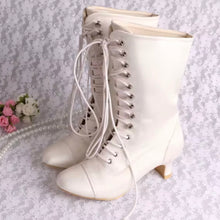 Load image into Gallery viewer, Satin Bridal Boots