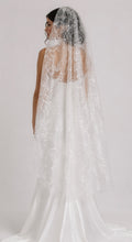 Load image into Gallery viewer, Morning Glory' embroidered veil