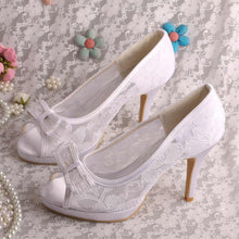 Load image into Gallery viewer, Ivory Lace with Bow