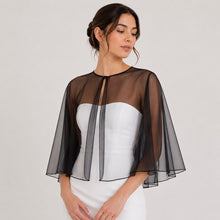 Load image into Gallery viewer, Elegant Bridal Cape, Wedding Dress Cover Up