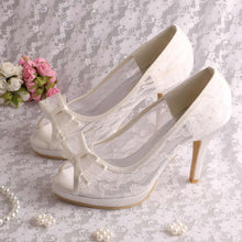 Load image into Gallery viewer, Ivory Lace with Bow
