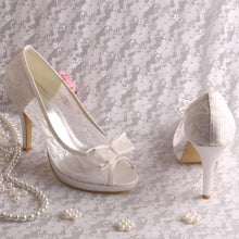 Load image into Gallery viewer, Ivory Lace with Bow