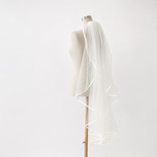 Load image into Gallery viewer, Single Tier Satin Edge Veil | 100cm - 300cm