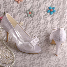 Load image into Gallery viewer, Ivory Lace with Bow