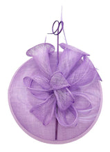 Load image into Gallery viewer, Sinamay Flower Fascinator with A Saucer Base