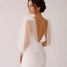 Load image into Gallery viewer, Sparkle Tulle Bridal Hair Bow or Shoulder Bows | White, Ivory or Champagne