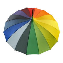 Load image into Gallery viewer, Rainbow Pagoda Umbrella – Colourful Wedding & Occasion Umbrella